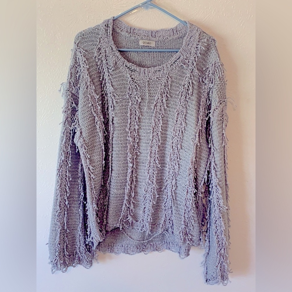 Trendy gray sweater from boutique. Never worn.
